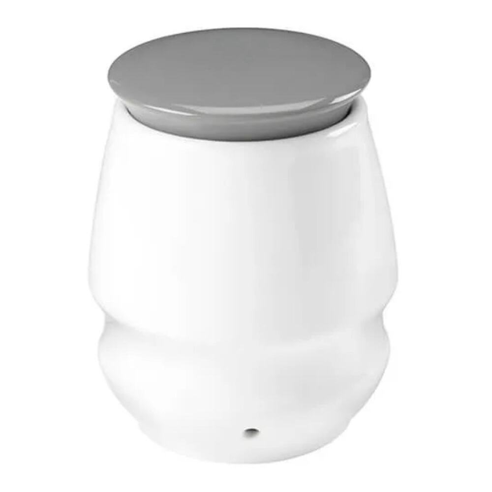 Cole & Mason Ceramic Garlic Keeper Storage Container White and Gray